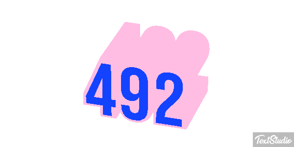 492 Text effect