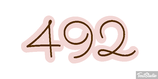 492 Text effect