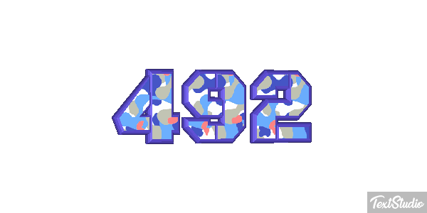 492 Text effect