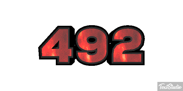 492 Text effect
