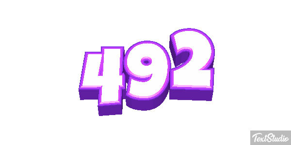 492 Text effect