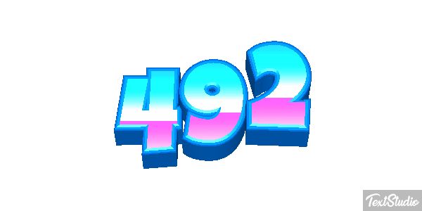 492 Text effect