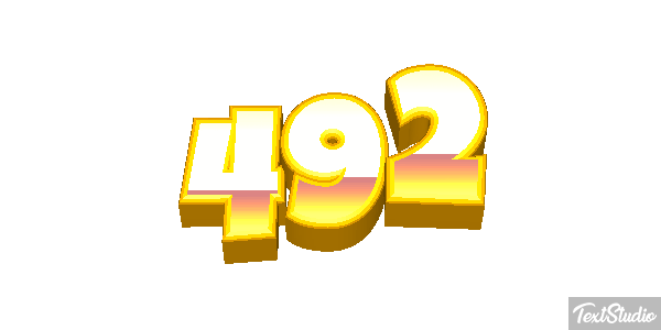 492 Text effect