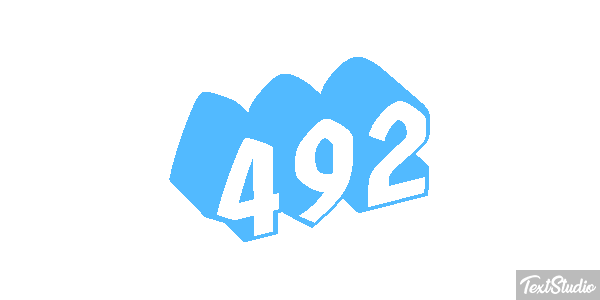 492 Text effect