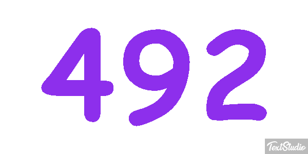 492 Text effect