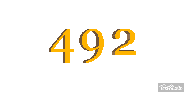 492 Text effect