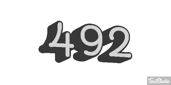 492 Text effect