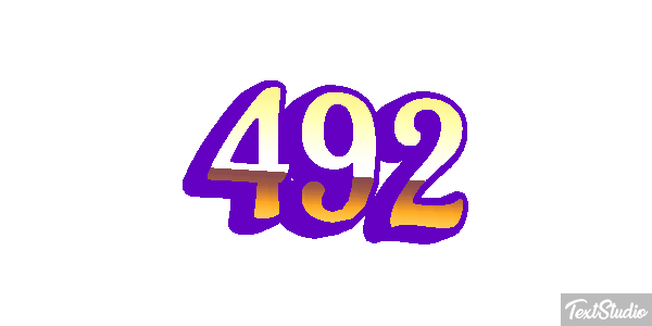 492 Text effect
