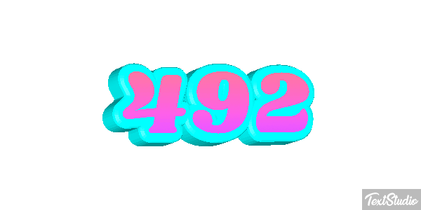 492 Text effect