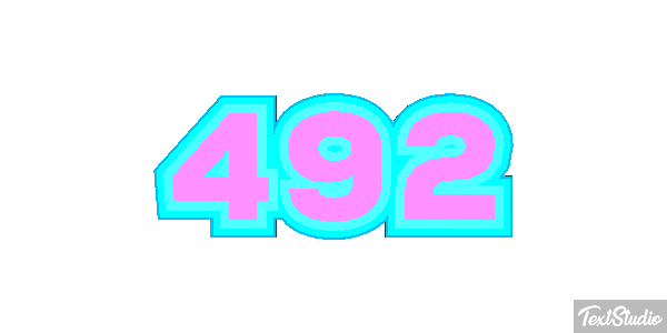 492 Text effect