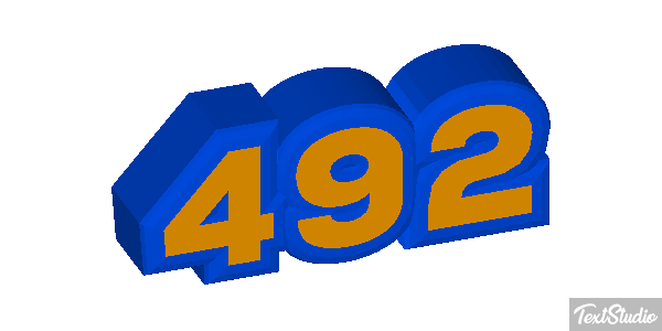492 Text effect