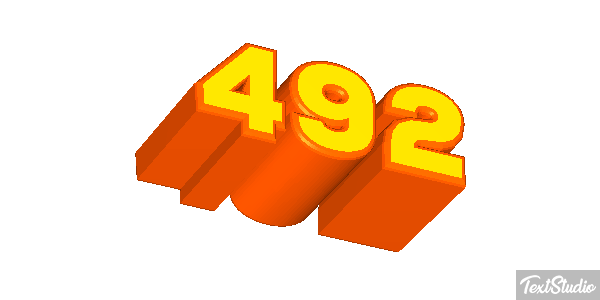492 Text effect