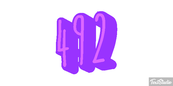 492 Text effect