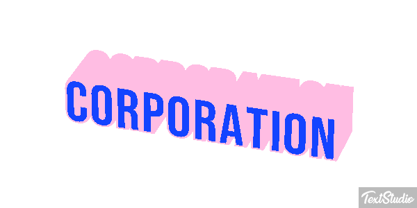 Corporation Текстовый эффект