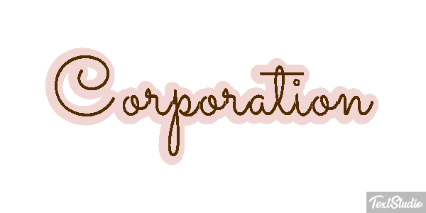 Corporation Текстовый эффект