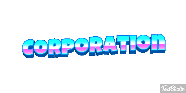 Corporation Текстовый эффект