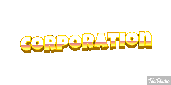 Corporation Текстовый эффект