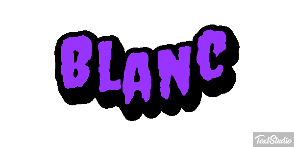 Blanc Text effect
