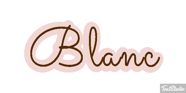 Blanc Text effect