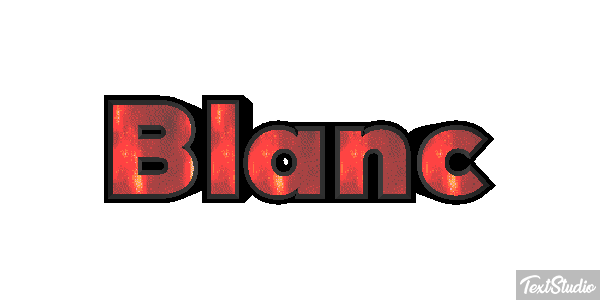 Blanc Text effect