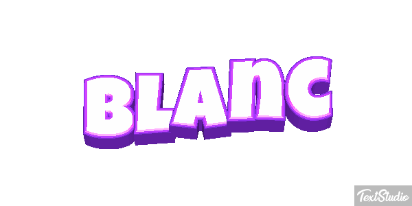 Blanc Text effect