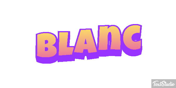 Blanc Text effect