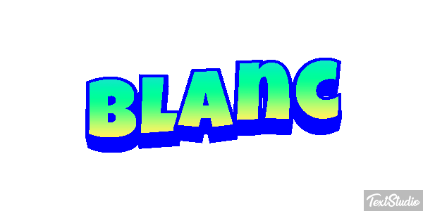 Blanc Text effect