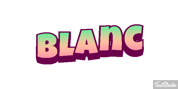 Blanc Text effect