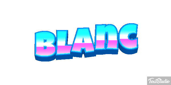 Blanc Text effect