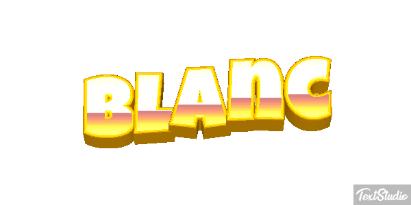 Blanc Text effect