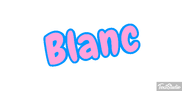Blanc Text effect