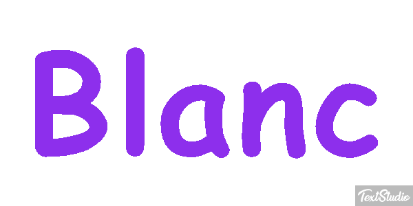 Blanc Text effect