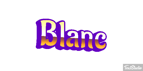 Blanc Text effect