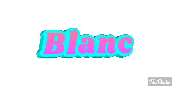 Blanc Text effect