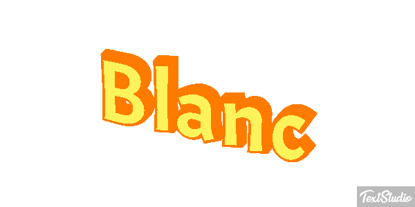 Blanc Text effect