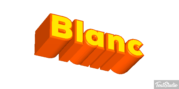 Blanc Text effect