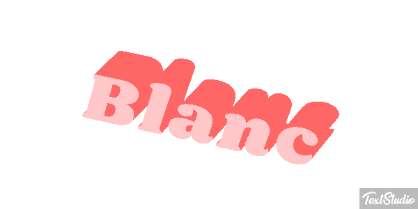 Blanc Text effect