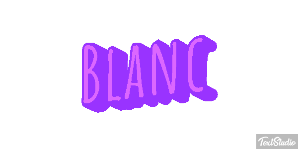 Blanc Text effect