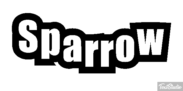 Sparrow Efekt tekstowy