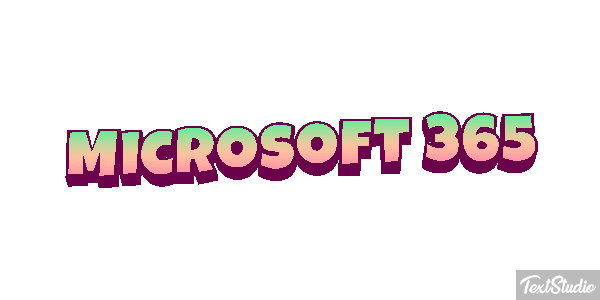 Mícrosoft 365 Text effect