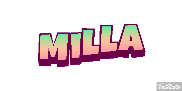 Milla Text effect