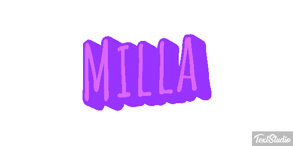 Milla Text effect