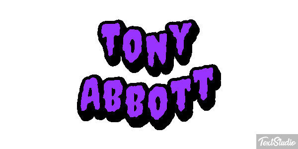 Tony Abbott Text effect