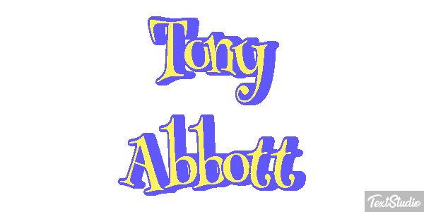 Tony Abbott Text effect