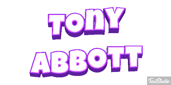 Tony Abbott Text effect