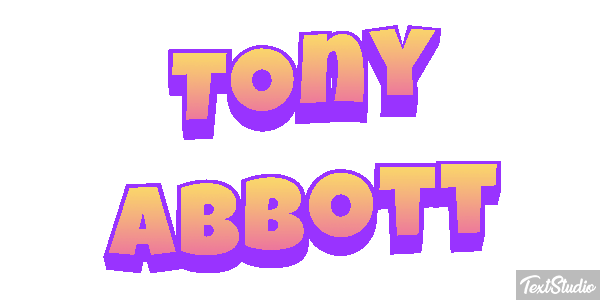 Tony Abbott Text effect