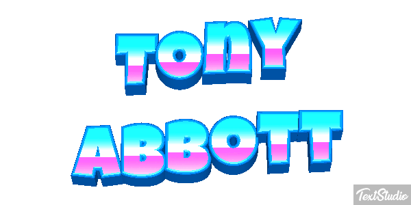 Tony Abbott Text effect