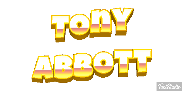 Tony Abbott Text effect