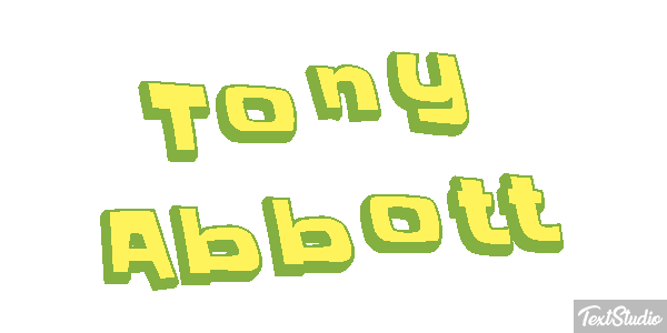 Tony Abbott Text effect