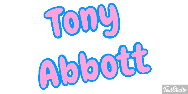 Tony Abbott Text effect